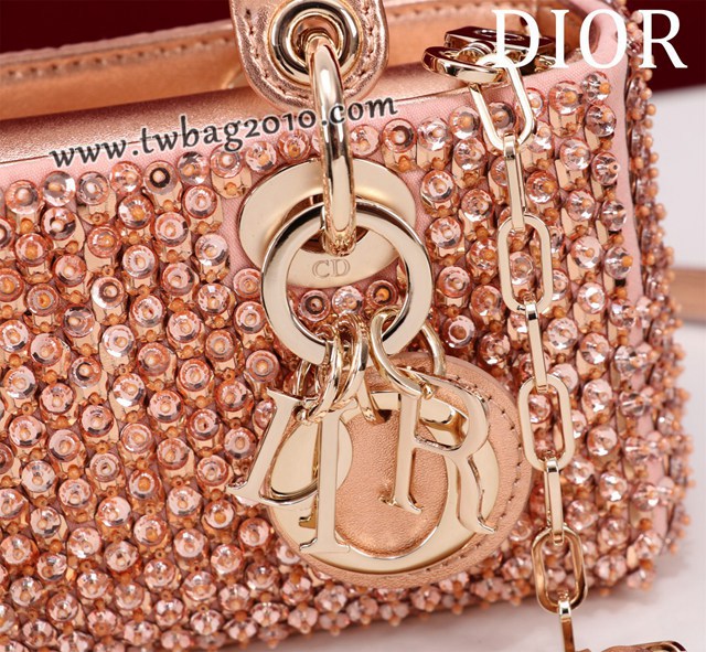 Dior专柜新款迪奥顶级原单超迷你刺绣珠片lady d-joy-micro djfk1052